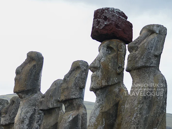 Ahu Tongariki 戴Pukao的摩艾